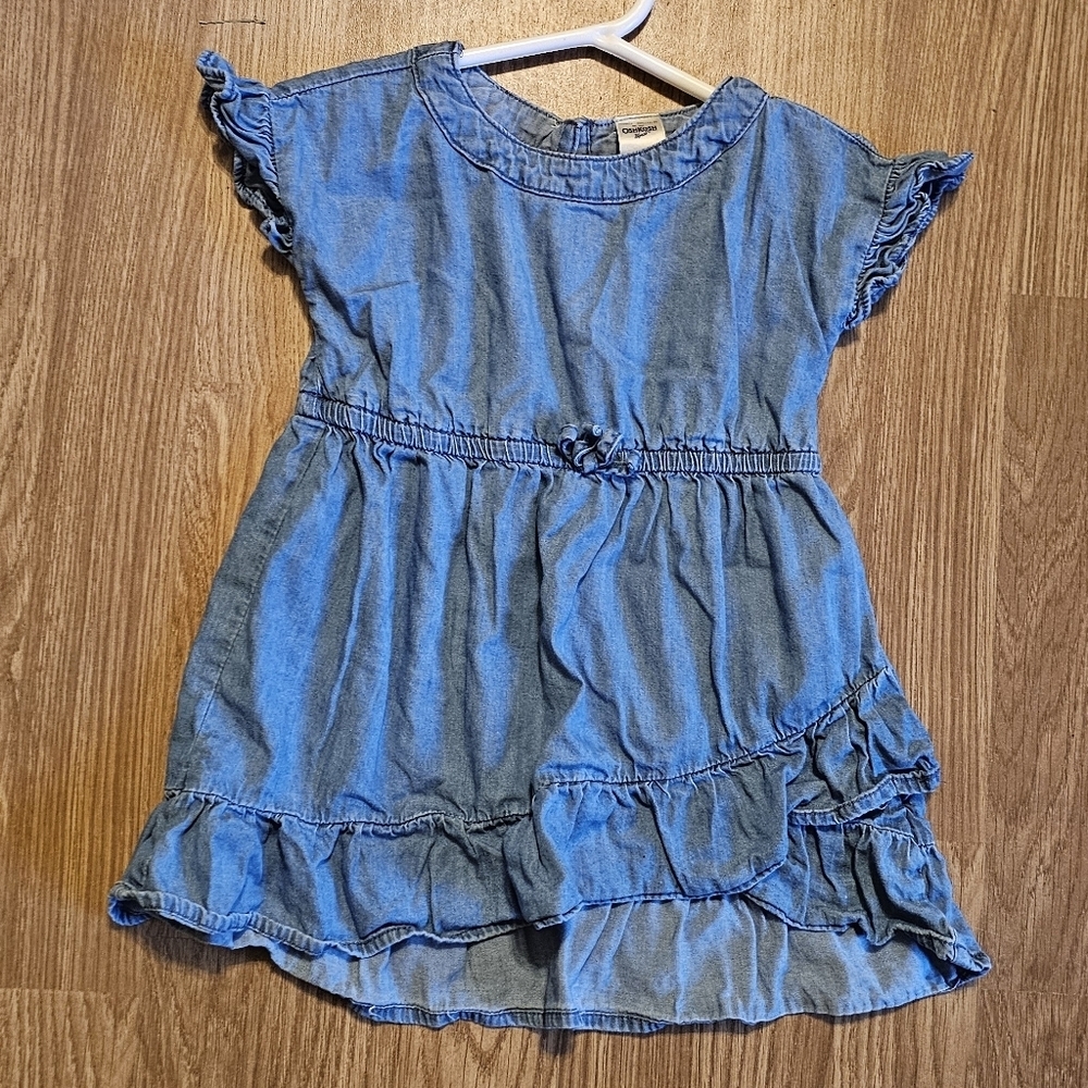 OshKosh B'gosh Blue Ruffle Dress Size 18 Months